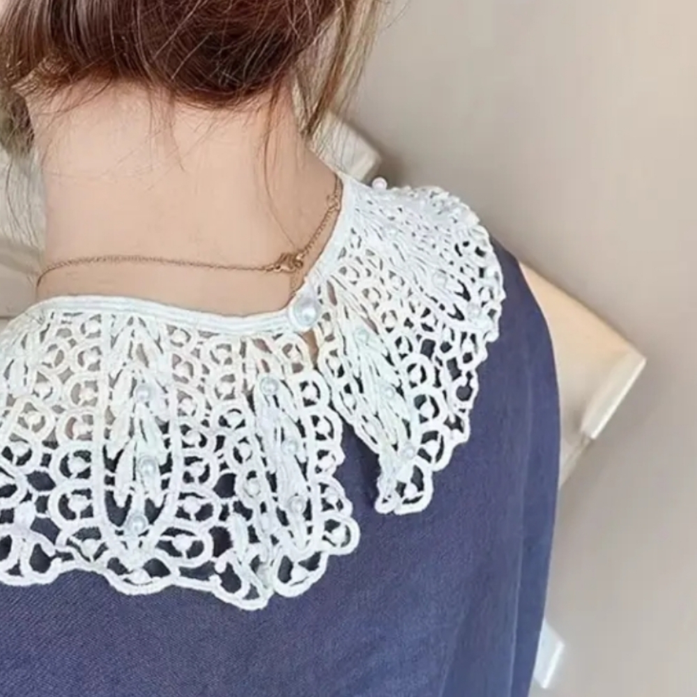 DETACHABLE LACE COLLAR DRESS UP ANY DRESS OR SWEATER DETACHABLE - Picture 4 of 7